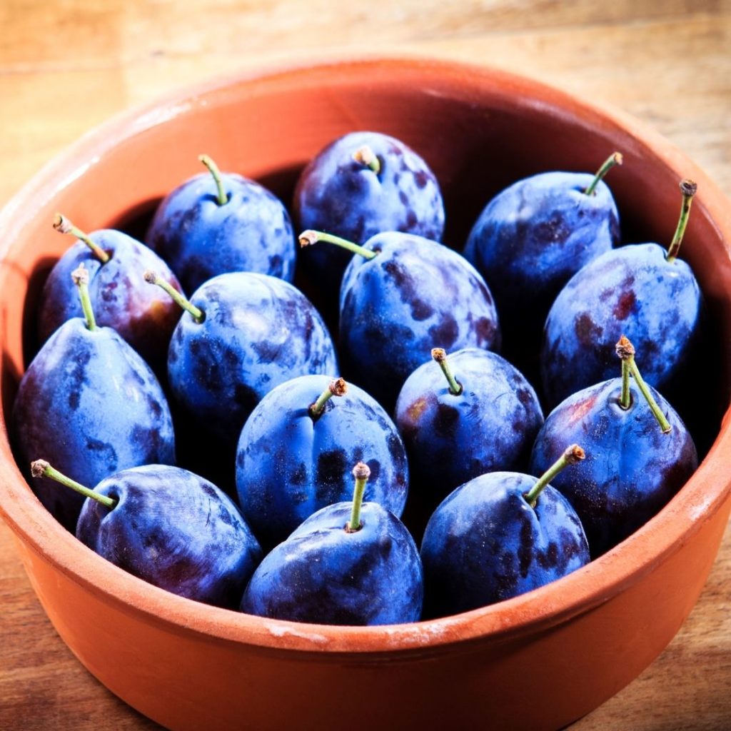 Blue fruits and vegetables - Damson Plums