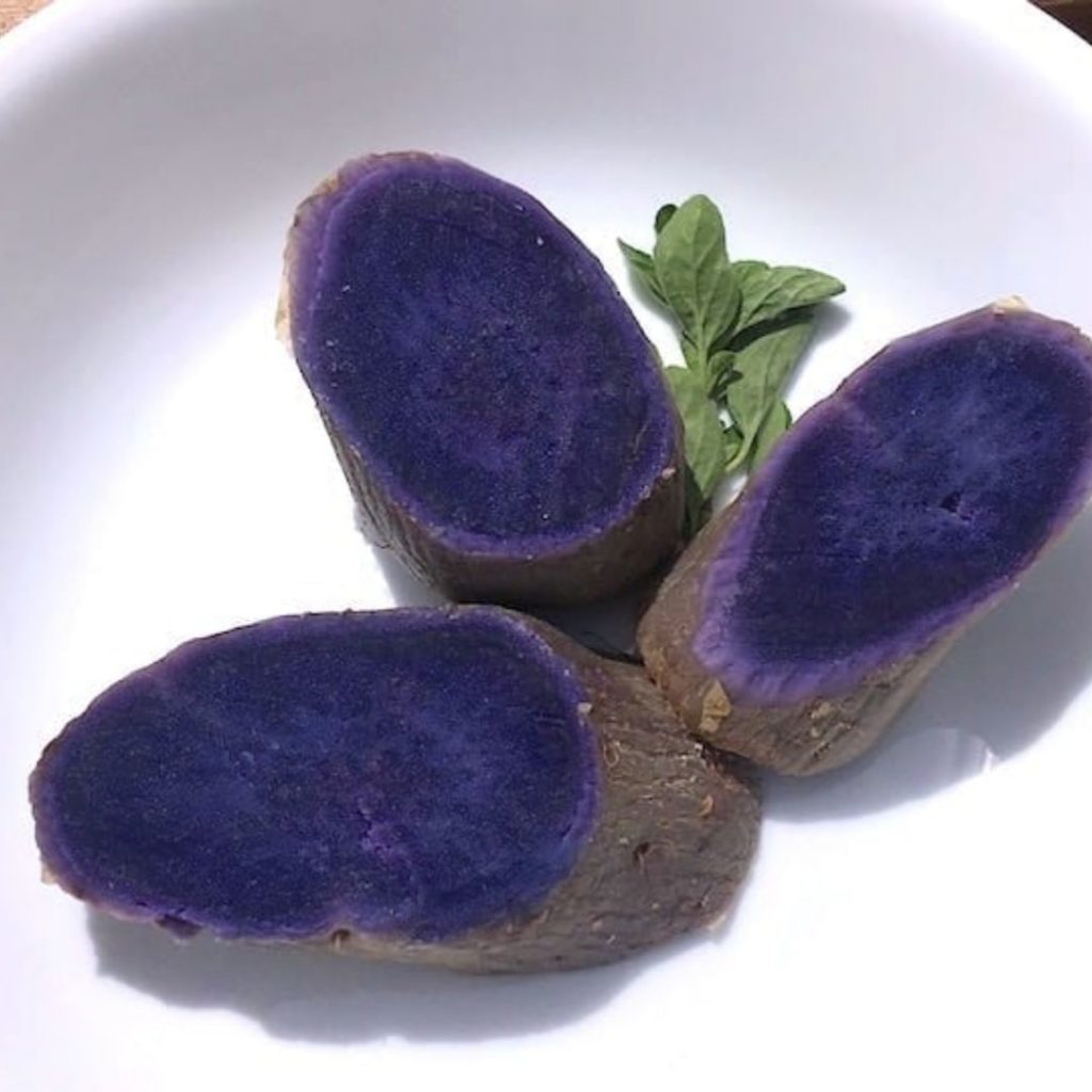 Naturally blue foods - okinawan sweet potato