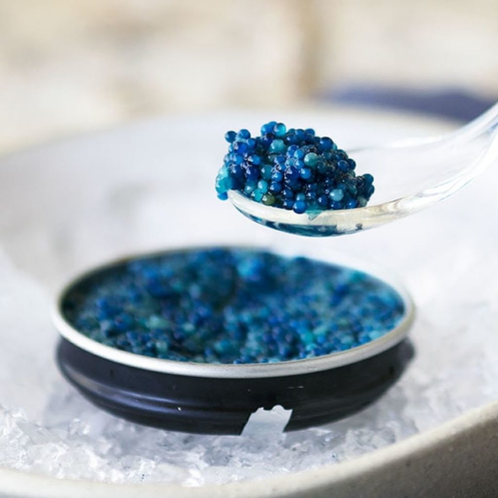 Naturally blue foods - blue caviar