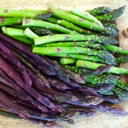 Purple Foods - purple asparagus