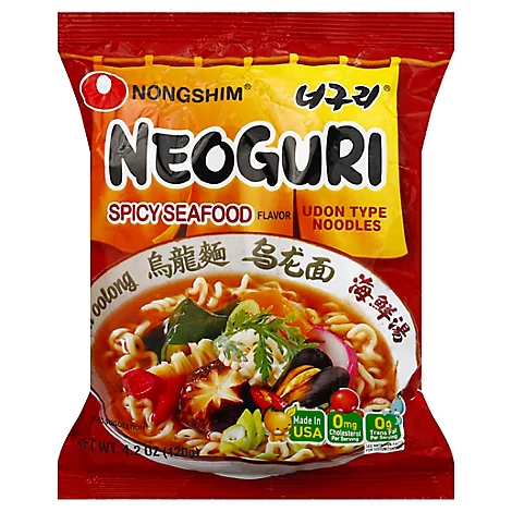 Best instant ramen - Neoguri Spicy Seafood Udon Noodles