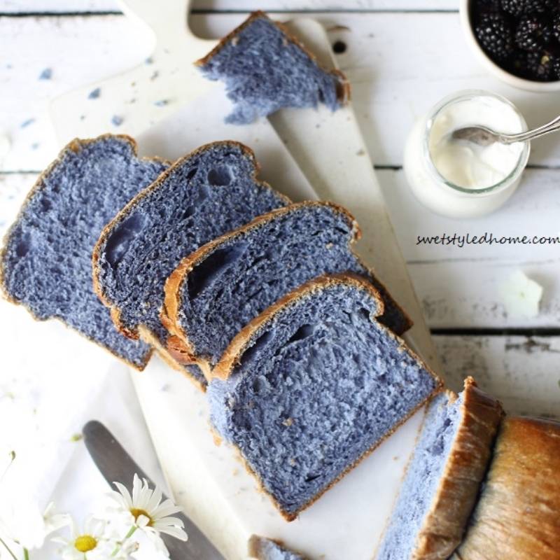 Naturally Blue Foods - Japanese Blue Milk Bread