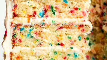 Desserts That Start With F - Funfetti Cake
